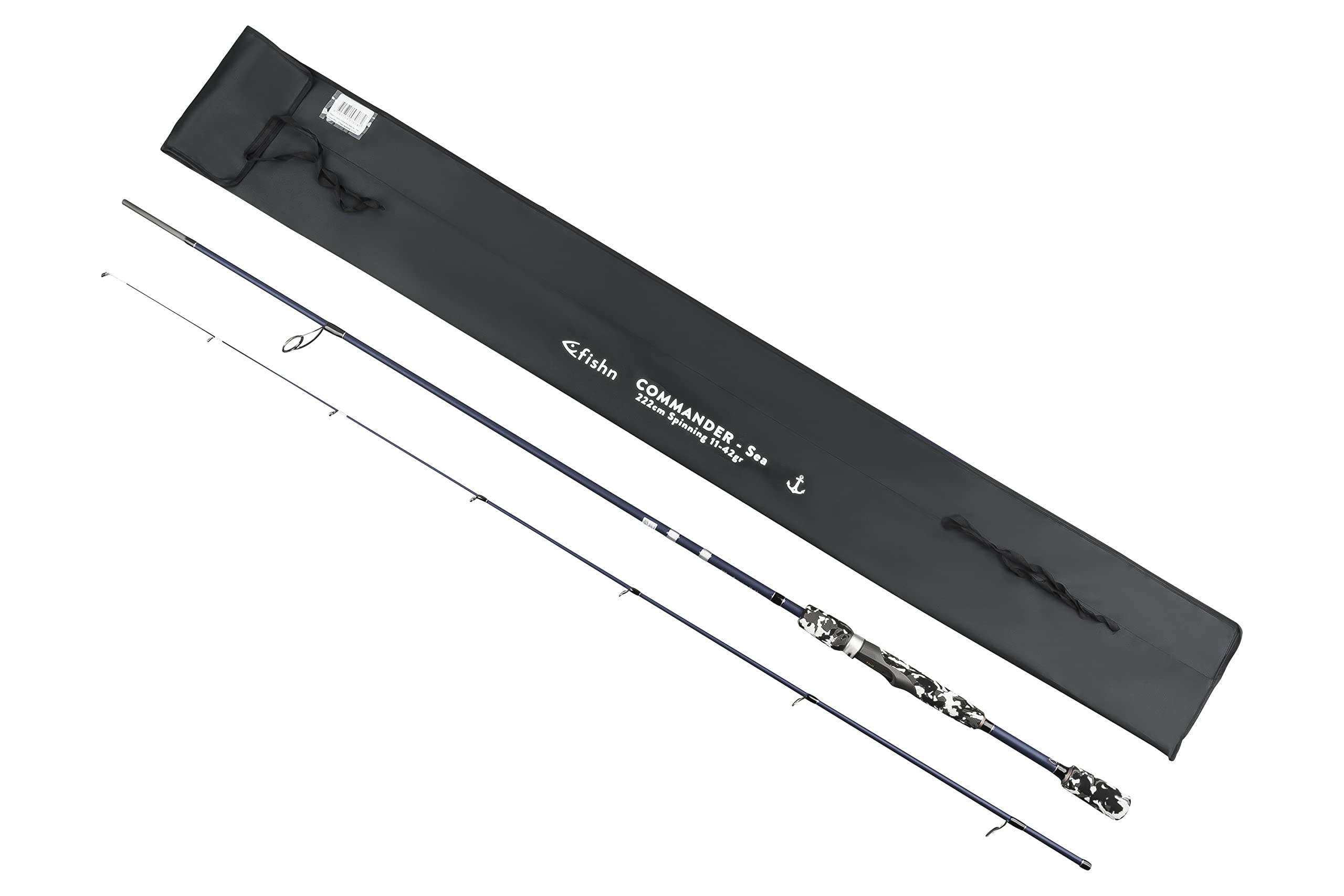 FISHN Wędka wędkarska z Fuji® Heavy Duty Real Seat - wędka spinningowa - wędka spinningowa - wędka wtykowa - bezpośrednie przenoszenie siły podczas łowienia ryb drapieżnych