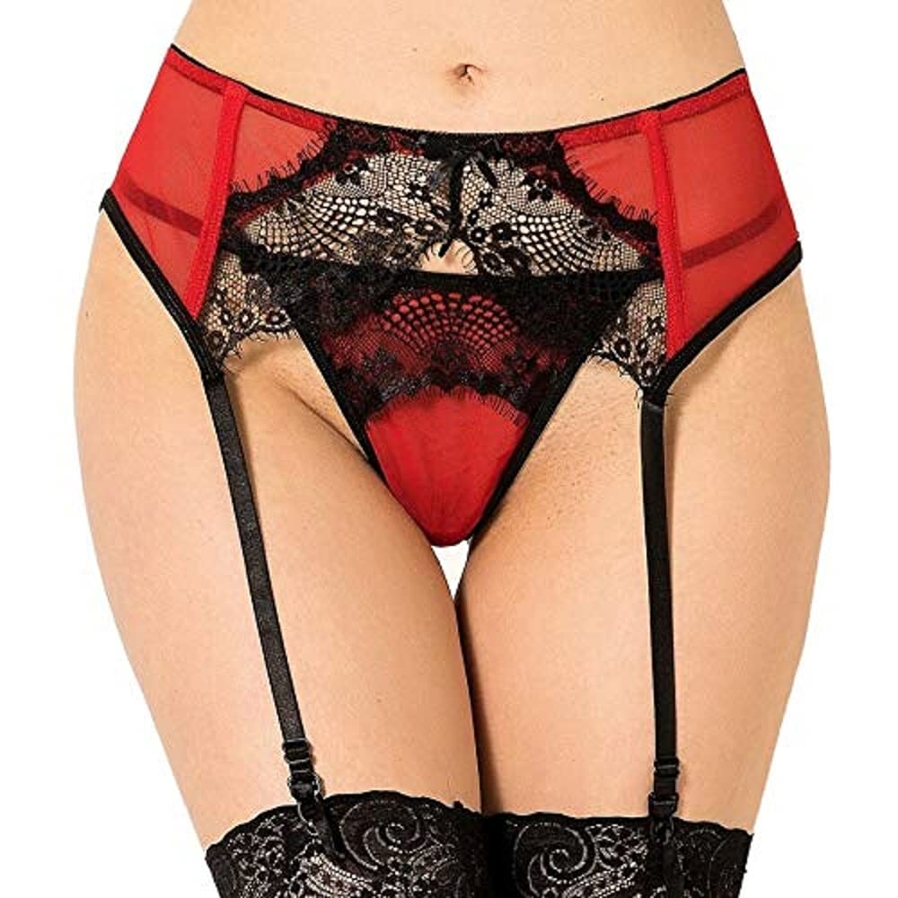 Queen Lingerie Lace Garter Thong 100g