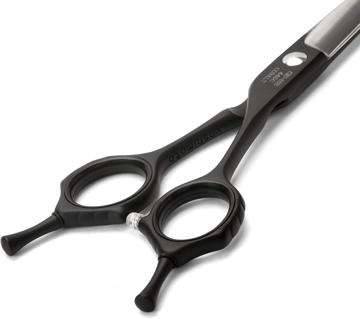 Very Sharp Kobaruto Rebel - 440c Silver Black Cobalt 6" Hairdressing Shears for Stylists and Barbers