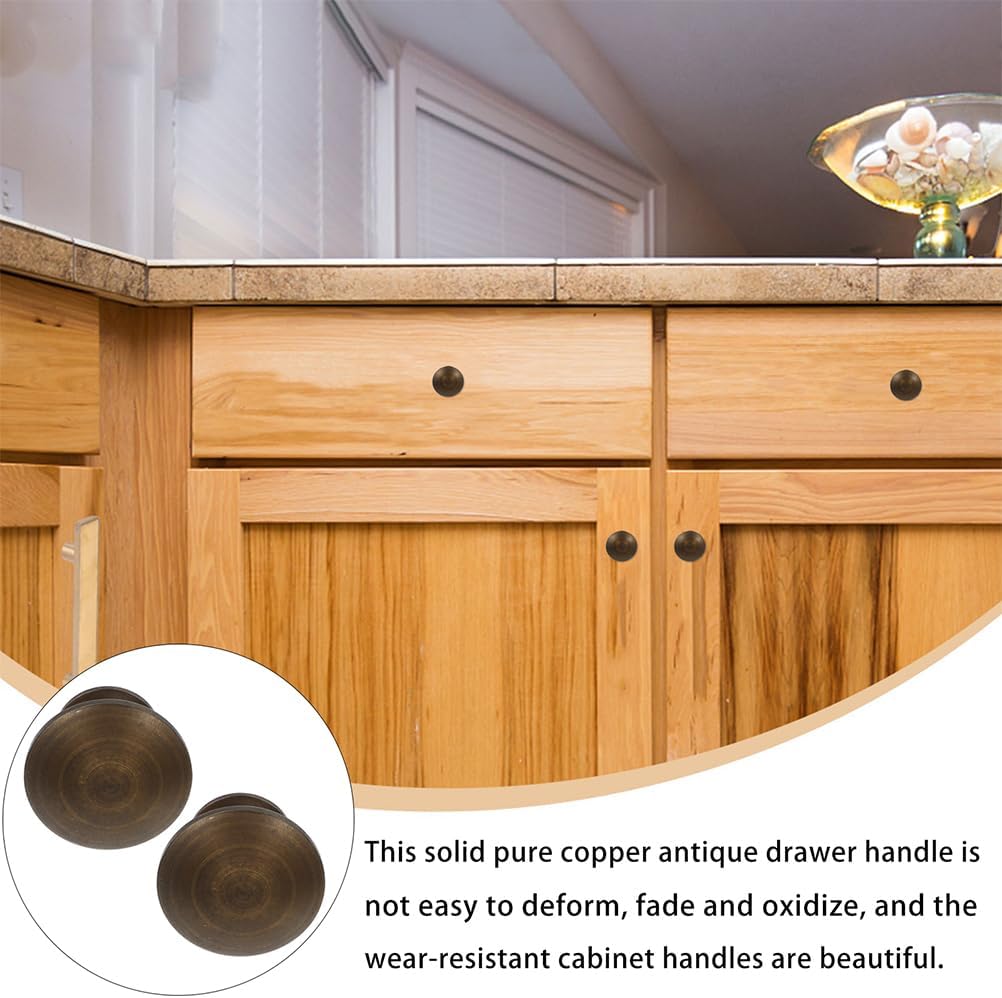 Homoyoyo 2pcs Handle Mushroom Decor Dresser Vanity Table Antique Brass Cabinet Pulls Kitchen Cabinet Decor Drawer Wardrobe Knob Household Cabinet Doorknob Drawer Knobs Drawer Pull