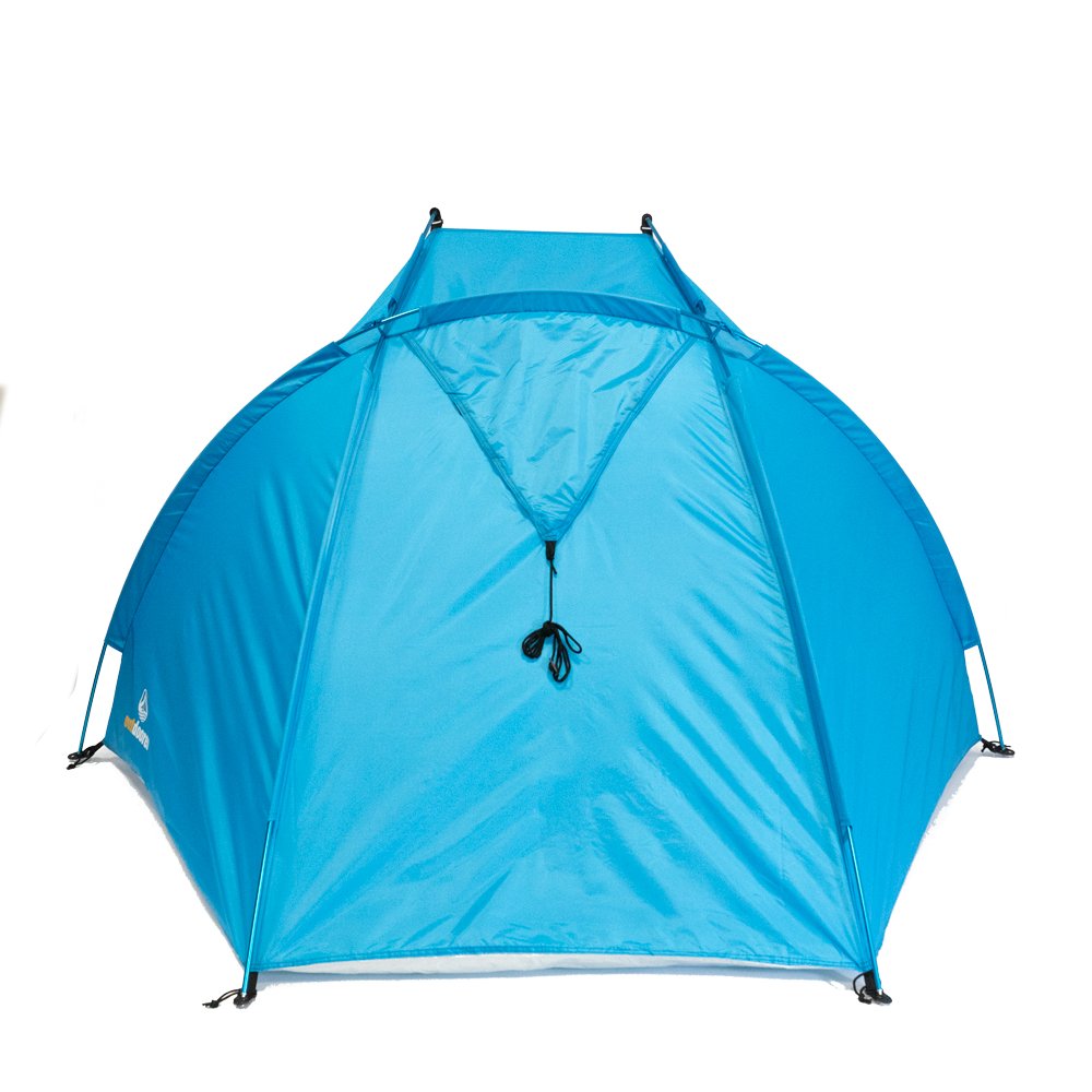 outdoorer tenda da spiaggia Helios Air 850 leggera, UV 80, compatta, ingombro ridotto per i viaggi, tenda da sole con aste in alluminio e ventilazione