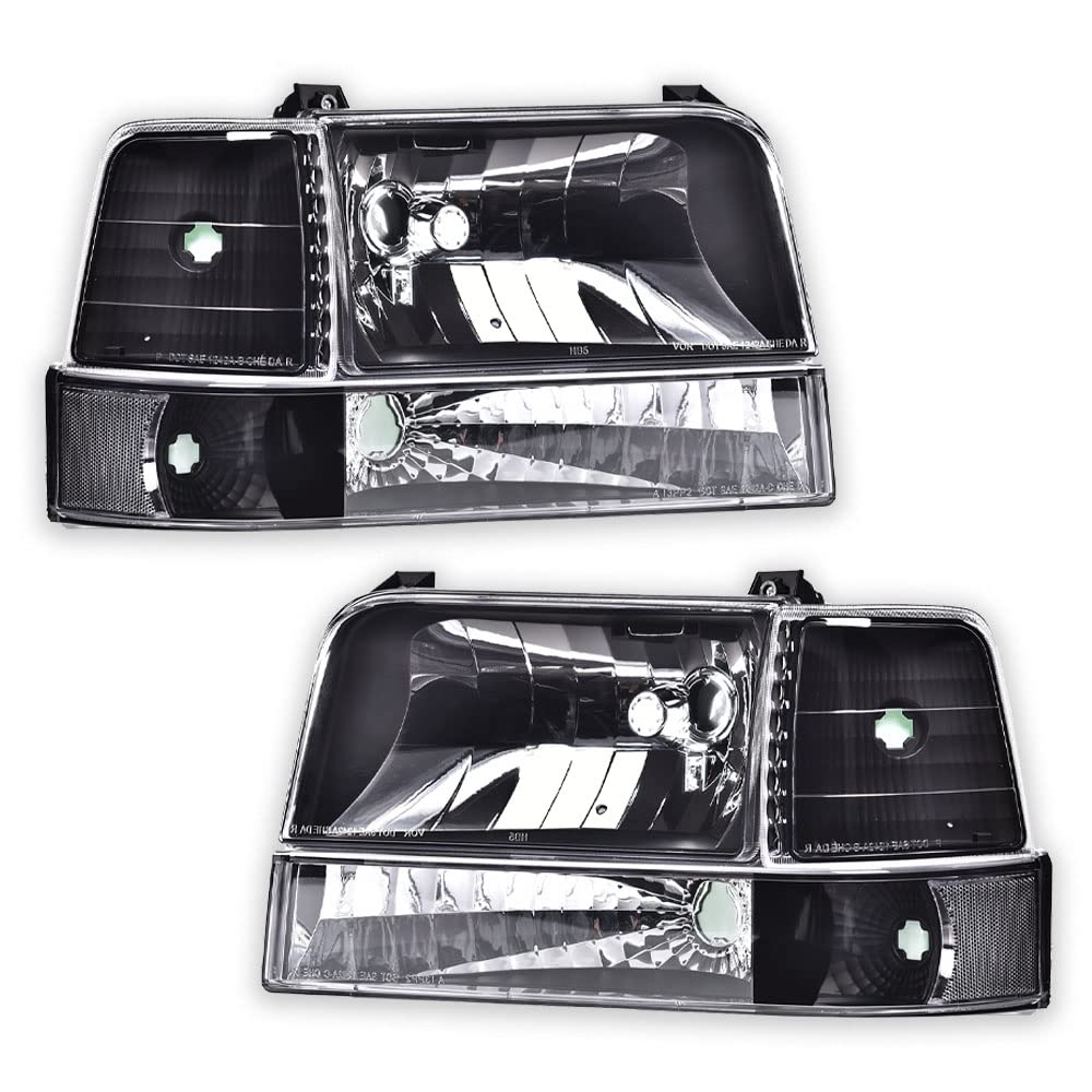 Buy 1992-1996 FORD F150 F250 F350 BRONCO HEADLIGHTS 94 1995 In - Foto 8