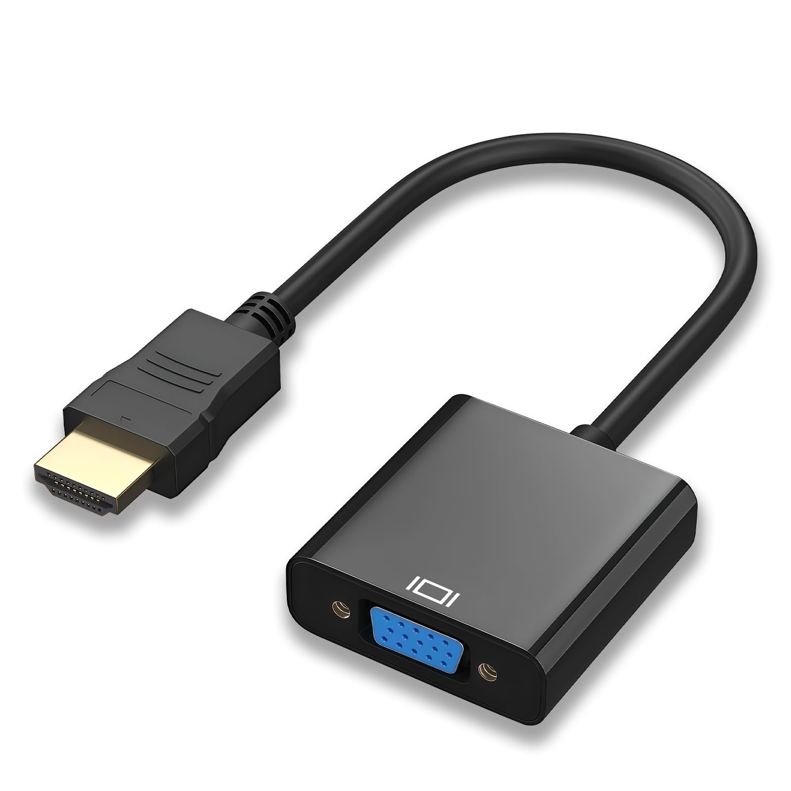Adaptateur HDMI vers VGA mâle vers femelle Convertisseur Unidirectionnel