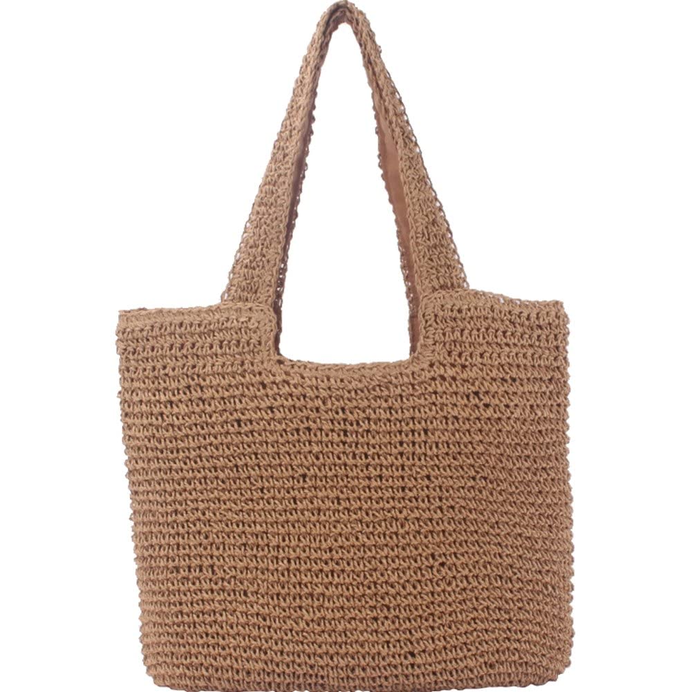 Sac de plage en paille pour femme grand cabas tissé main idéal pour vos vacances détendues