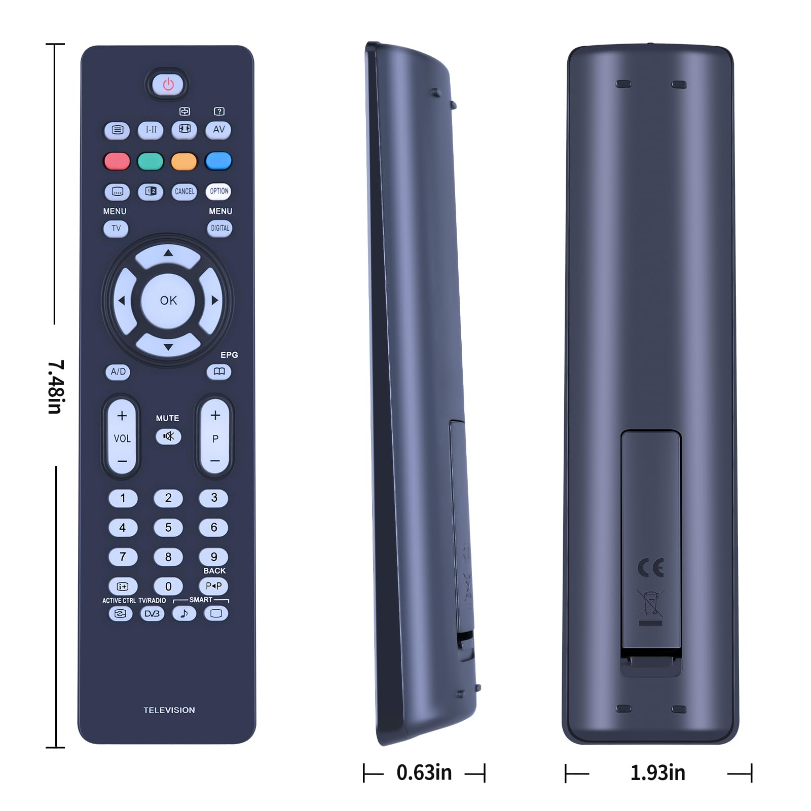Telecomando Sostitutivo Per Philips RC1683801/01 - Plug & Play Con Batterie Incluse - 2