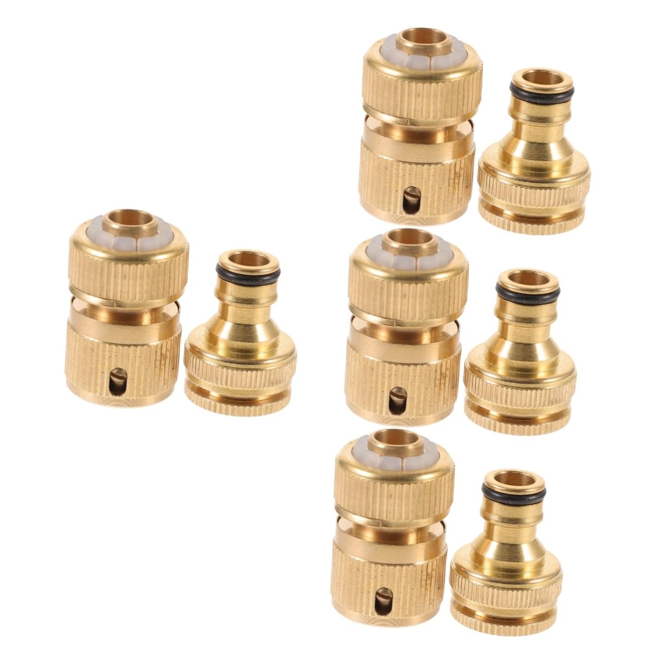 ULTECHNOVO 4 Paia Raccordo Rapido per Tubo da Giardino Connettore Sostitutivo per Tubo Flessibile Facile Installazione per Irrigazione e Lavaggio Auto