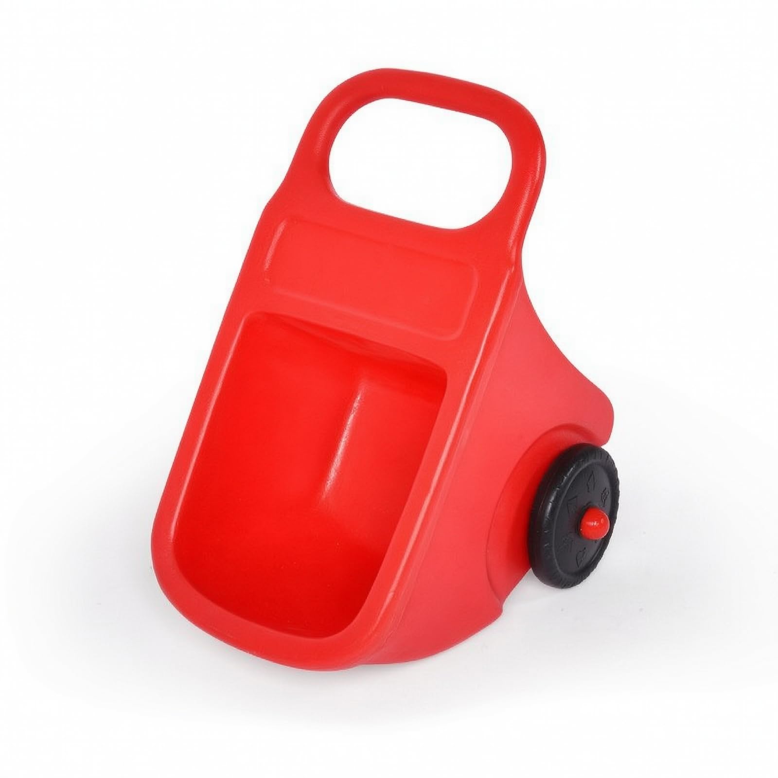 Brouette en Plastique Lavable Brouette à Pousser Stable Jouet à Pousser pour Tout-Petits, Jardin, Rouge