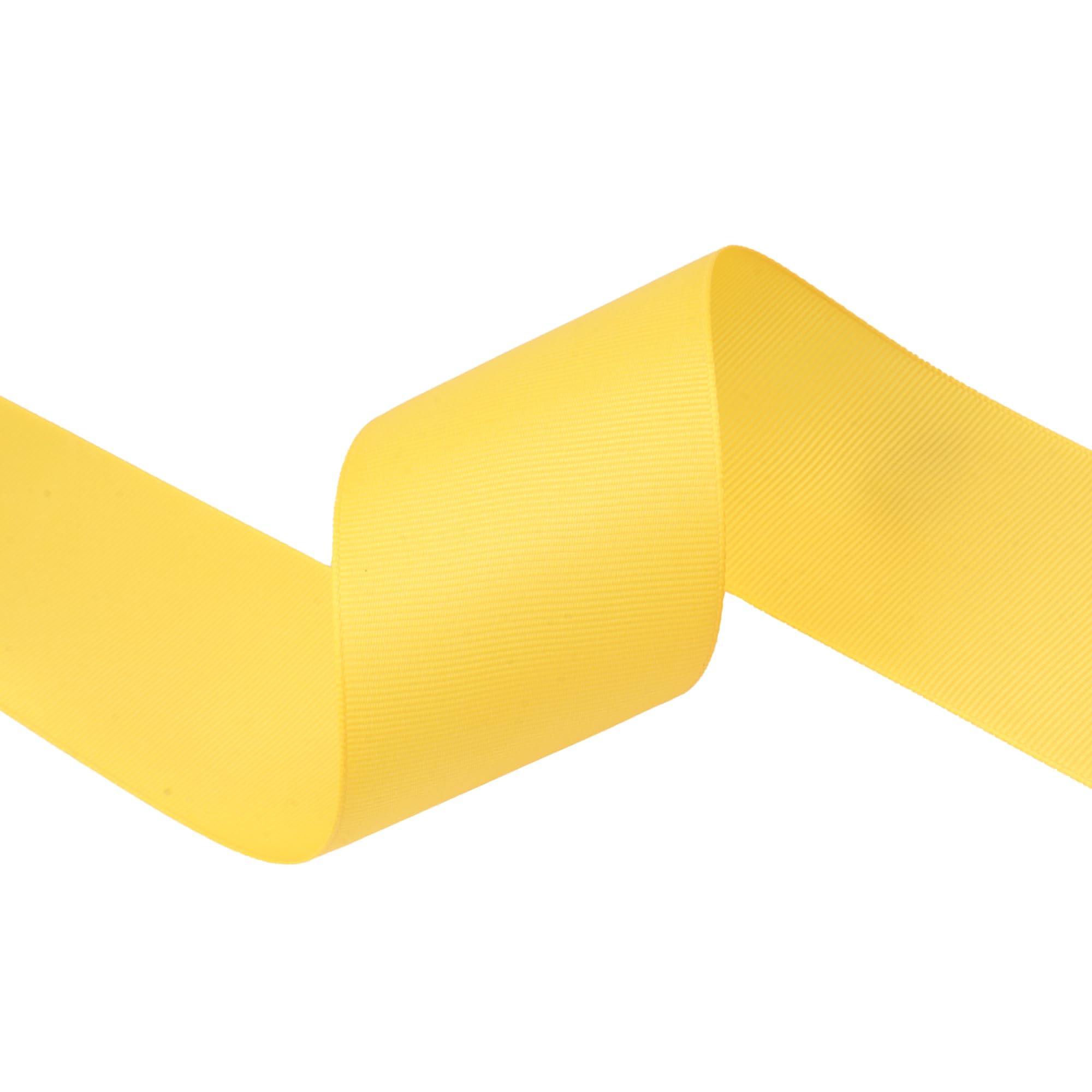 Kryvus Grosgrain Ribbon, Maize Yellow Ribbon 50mm x Continuous 45 Metres - Image 2