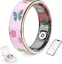 Anillo inteligente para mujeres y hombres, contador de pasos, quema de calorías, reconocimiento automático de ejercicio, control de fotos por gestos, sin tarifa de suscripción, para iOS y