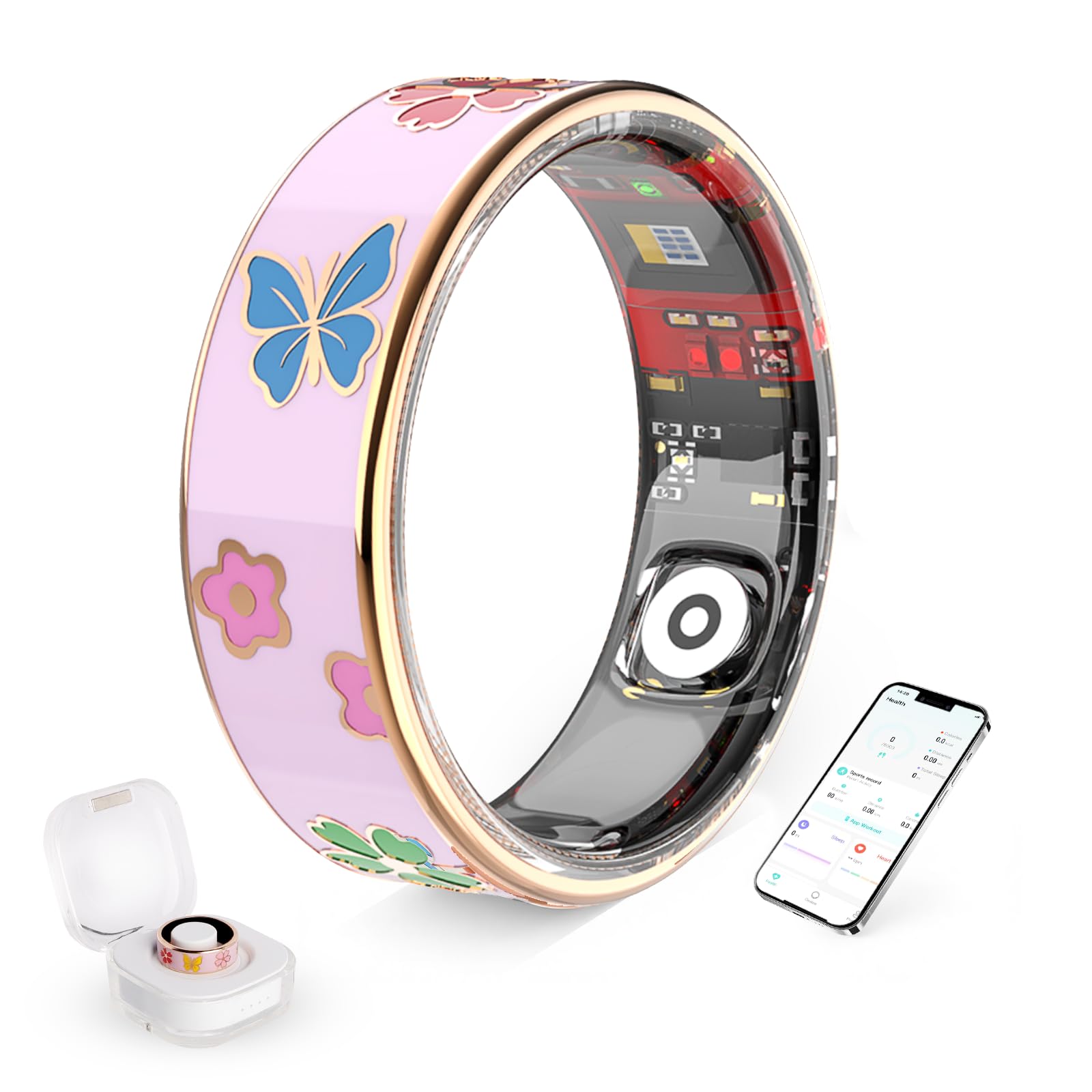 Elegante anillo inteligente para mujer