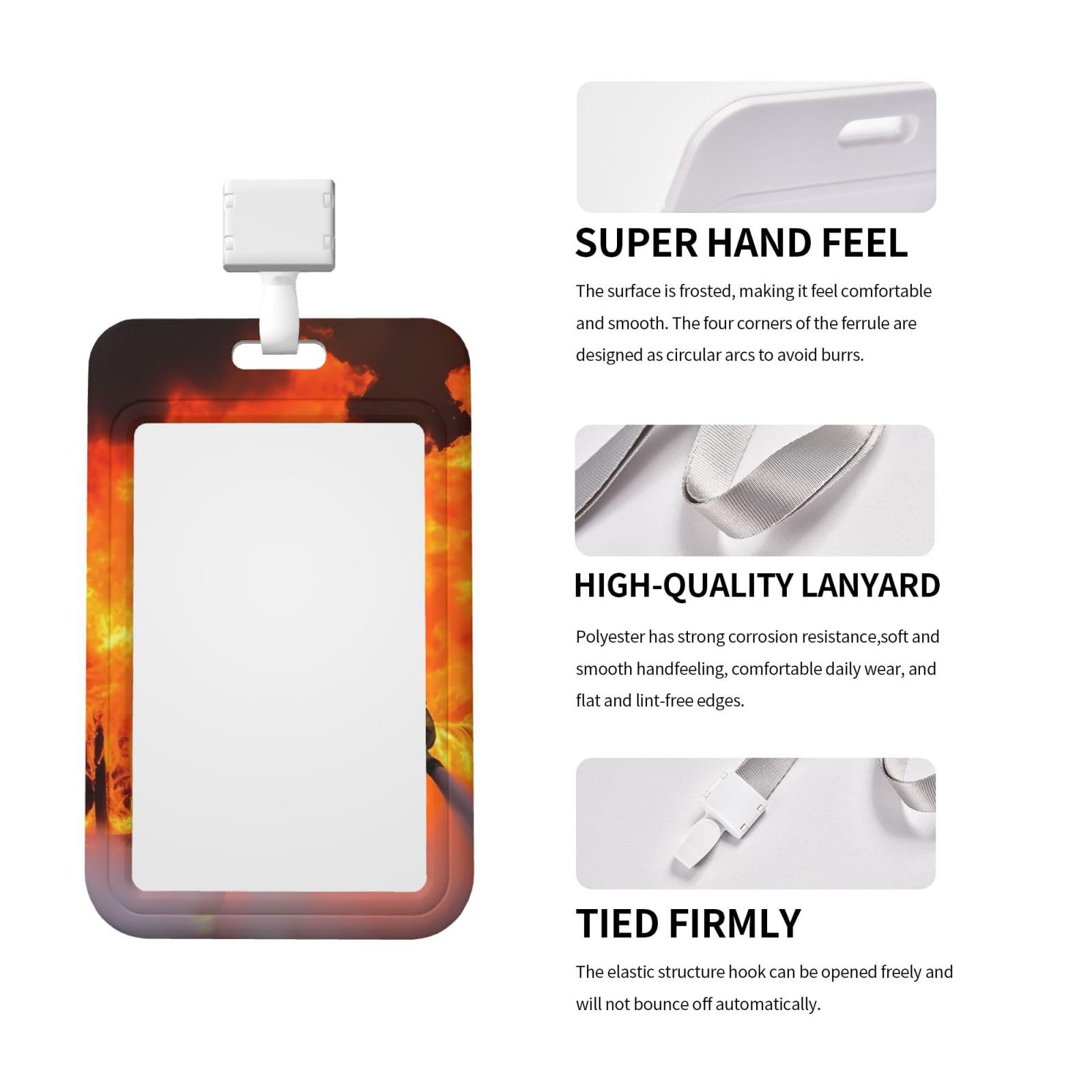 Porte-badge Coulissant Dragon - Étui Vertical Pour Cartes Professionnelles, Crédit Ou Identité