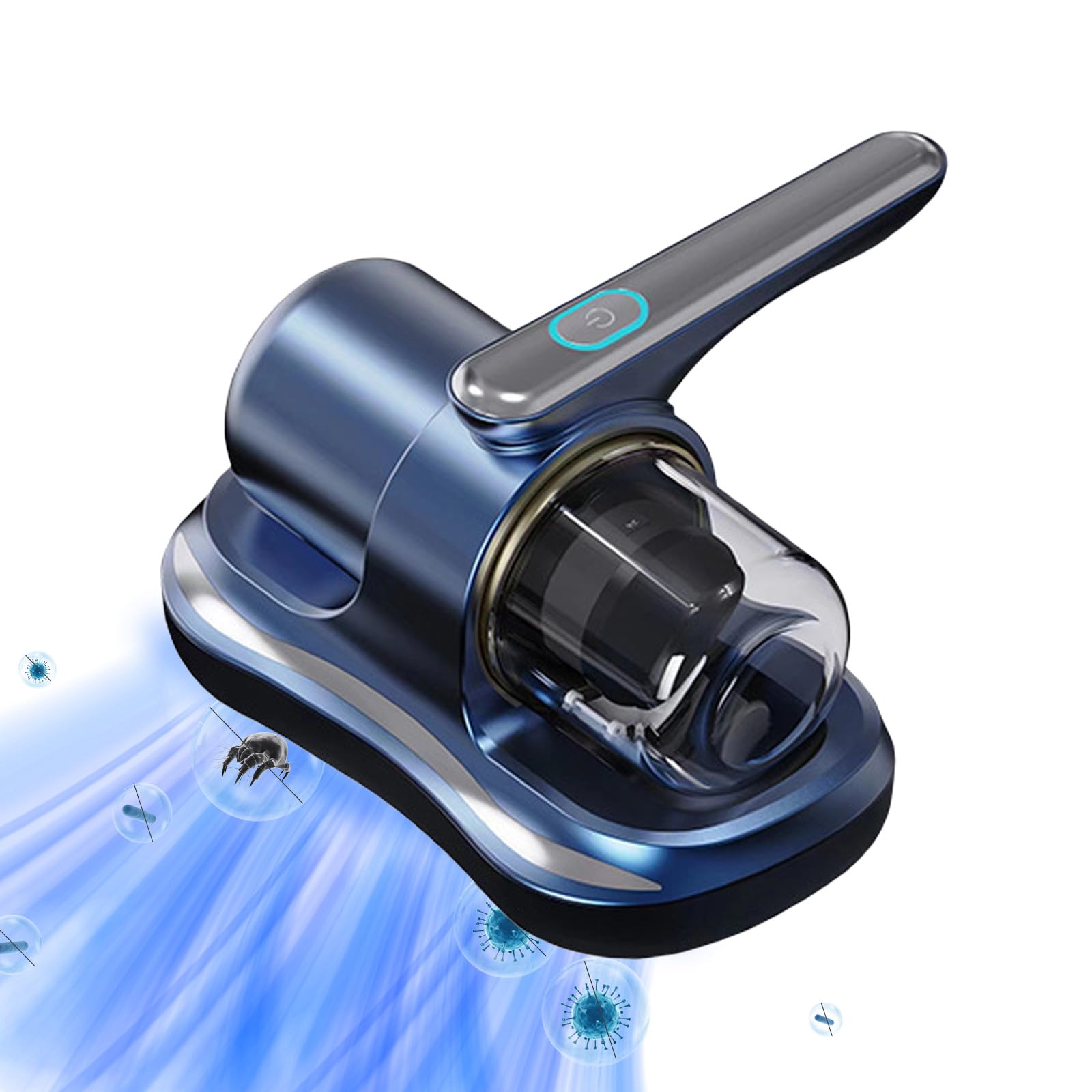 HAMON Aspirapolvere per Materassi, Aspirapolvere Materasso Antiacaro con Luce UV-C, 8000Pa Aspira Materasso Antiacaro Portatili per Materassi, Divani, Cuscini