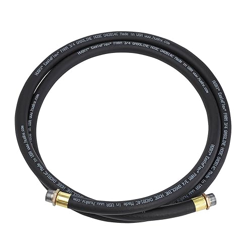 Husky FT012S20B Manguera de tanque EagleFlow ST Black Farm de 3/4 pulgadas macho por 20 pies, fabricada en EE. UU
