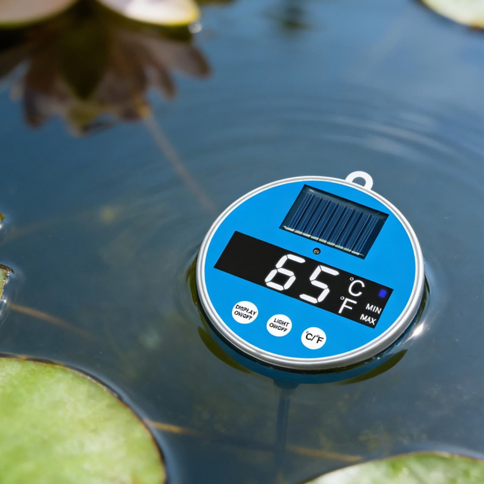 Termometro Piscina Digitale Solare Display LCD Di Precisione Digitale | Monitor Temperatura Laghetto Con Grandi Numeri Per Laghetto Spa Bagno Freddo Casa Esterno Giardino