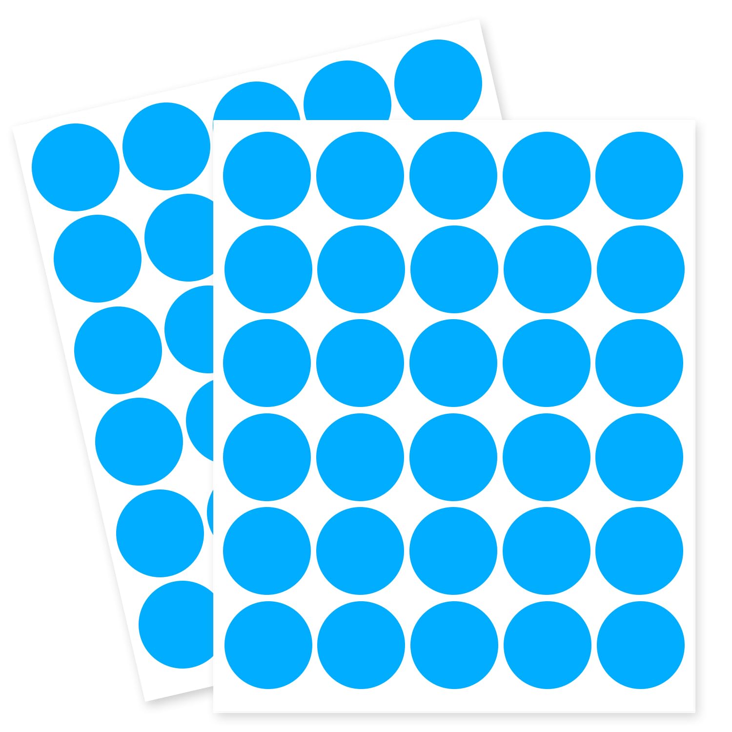 1 Inch Removable Color Code Dot Sticker Round Labels,Garage Sale Stickers Price Tags Label Blank Yard Sale Circle Dot Stickers Removable Writable Not Blurry (1050 Pack,Blue)