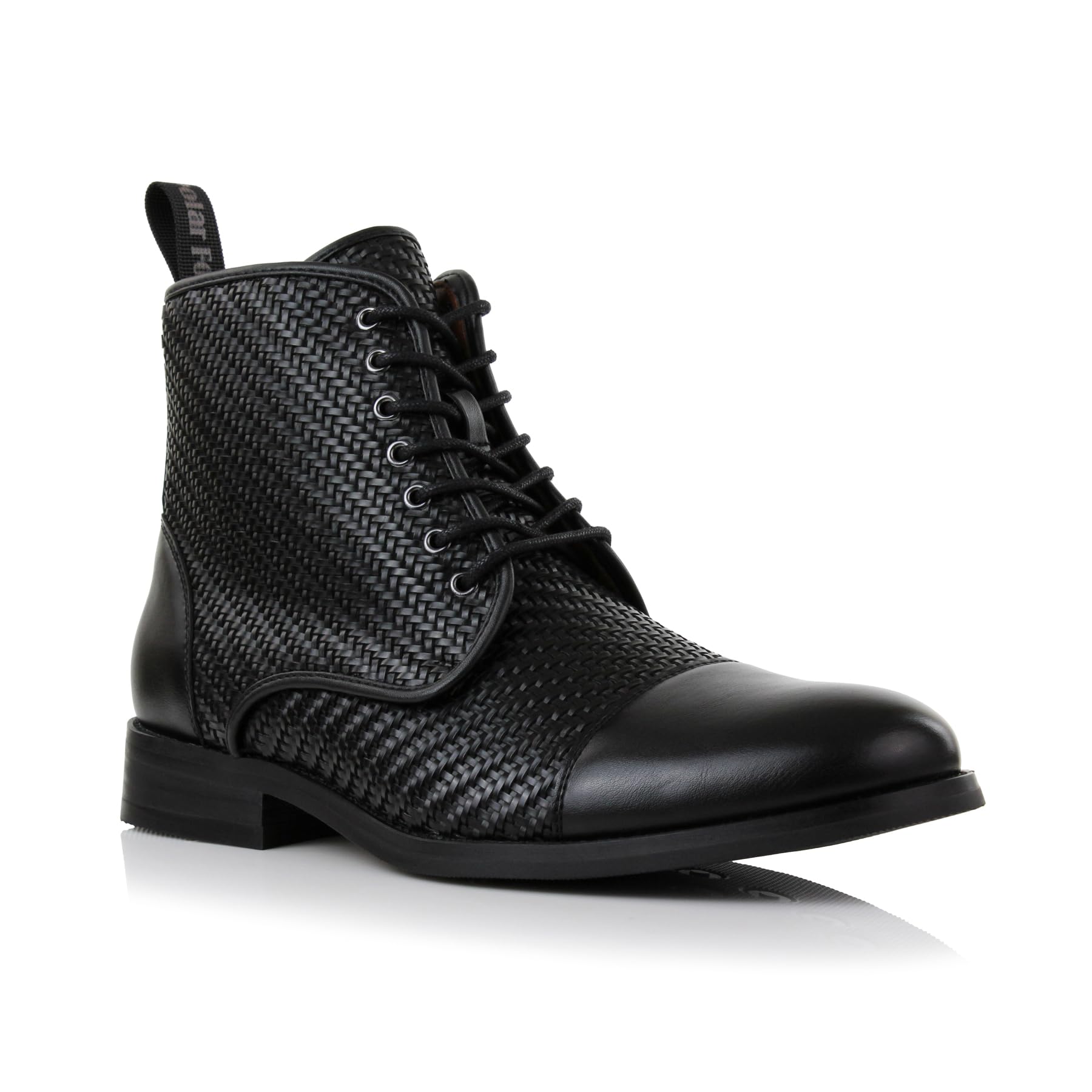 Polar Fox Men's Ankle Dress Boots | Lace-up Casual Fashion Boot Collection | Cap Toe & Plain Toe Styles