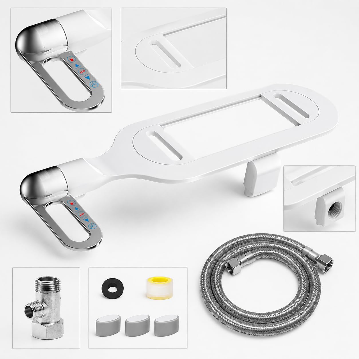 MagiDeal Sedile Portatile per Water con Doppia Funzione di Lavaggio Femminile E Posteriore Dispositivo Igienico in Senza Corrente atto per Sanitari Moderni, style to 1