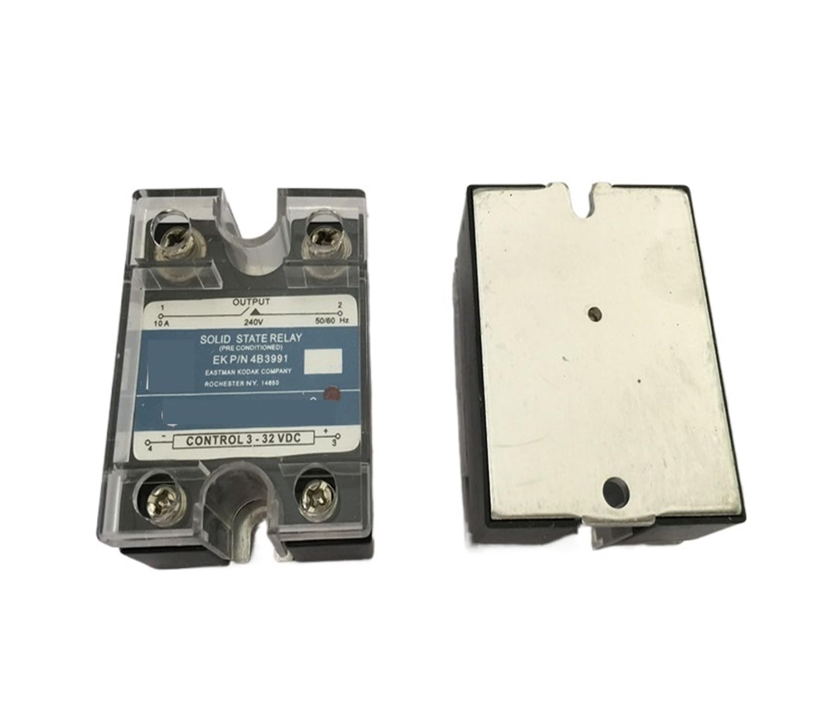 Ltrajuynh One Color 1Pcs 10A Ssr, Input 3-32Vdc Output 24-480Vac Single Phase Solid State Relay