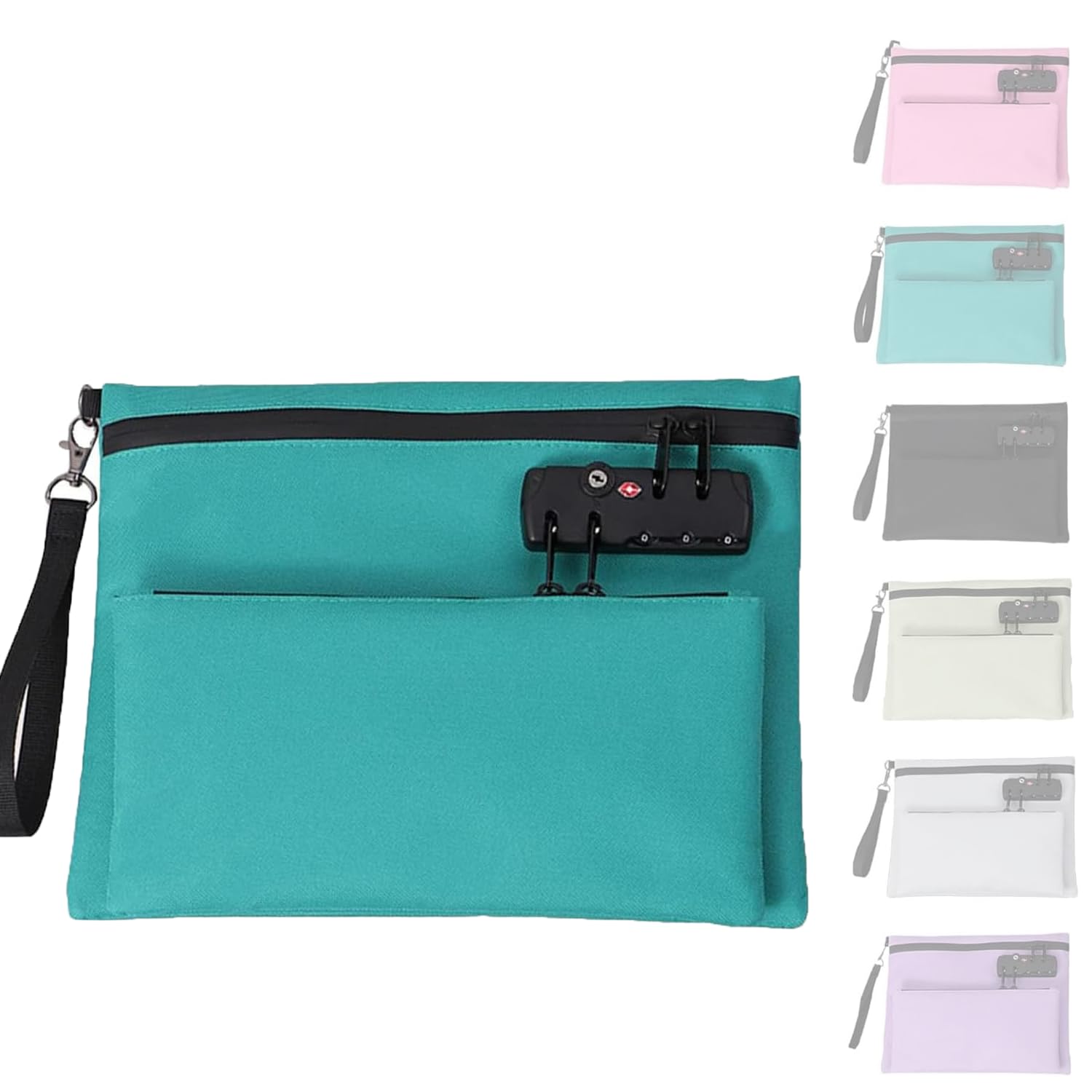 2025 New Travel Lock Bag, Cash Pouch, Travel Luggage Lock, Double Layer Anti-Theft Handbag With 3-Digit Code, TravelLock Bags for Personal Items Backpacks, Gym Bags More (Blue)