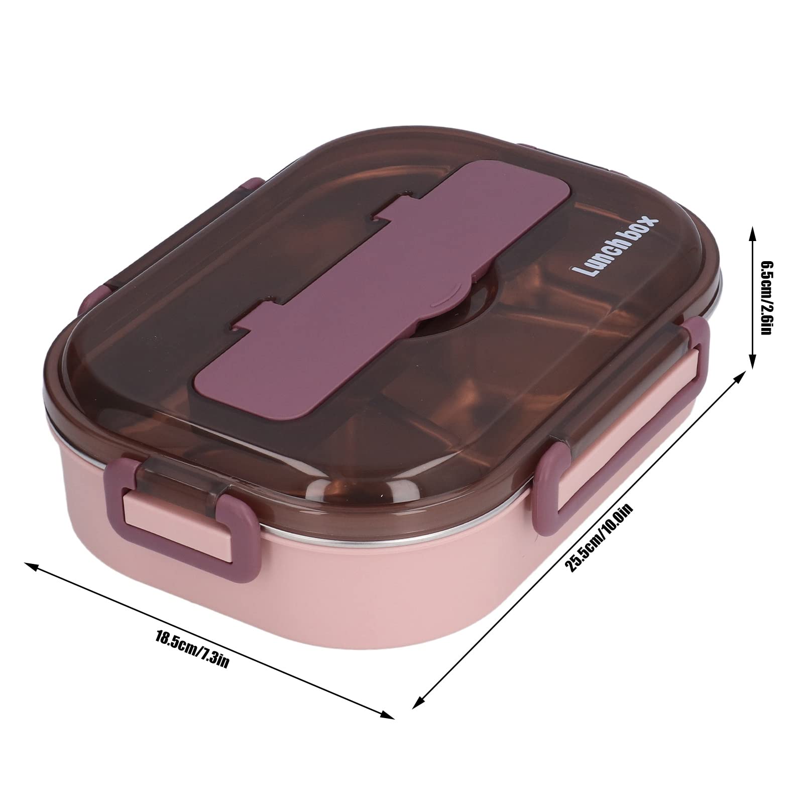 Boîte à déjeuner en acier inoxydable, employé de bureau, étudiant, enfant, boîte à déjeuner isolée séparée (Boîte à lunch simple)