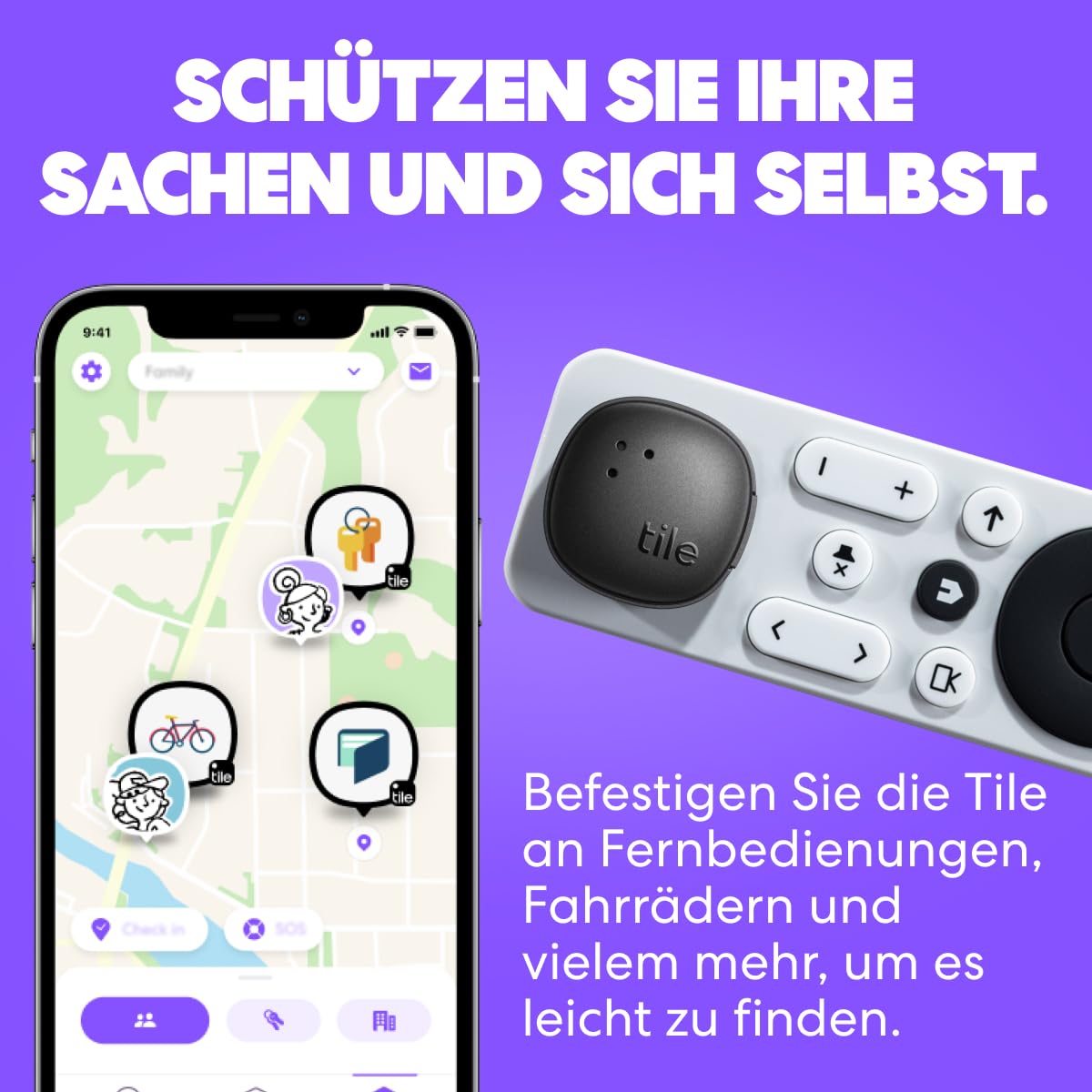 Life360 Tile Sticker - Kleiner Bluetooth-Tracker – Bild 2