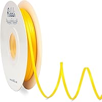 Vista 9 de Ribbli - Cinta de satén de 1/8 pulgadas x 100 yardas, cinta dorada fina de doble cara para uso en tarjetas de invitación de boda, envoltura