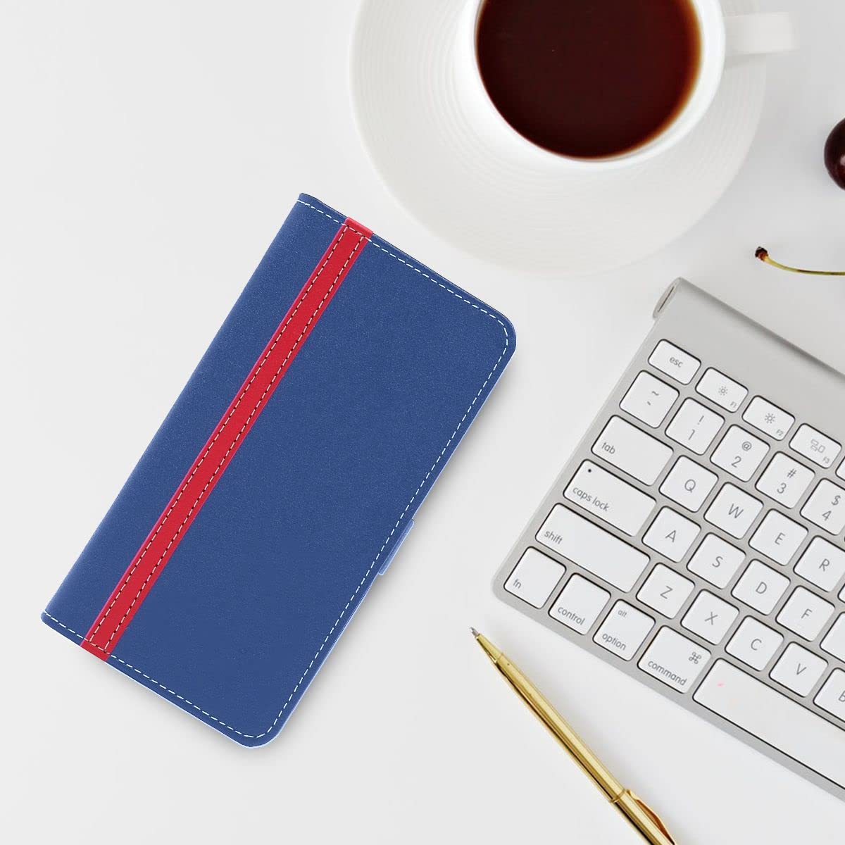 EbestStar Cover Per Xiaomi Redmi Note 11 Pro+ 5G, Custodia A Libro Portafoglio In Pelle PU Con Slot Per Carte, Nero/rosso + Vetro Temperato 9H