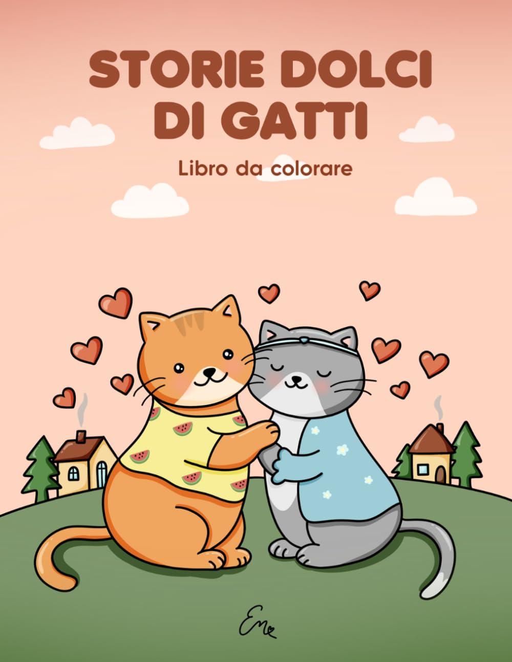 Storie dolci di gatti: Libro da colorare