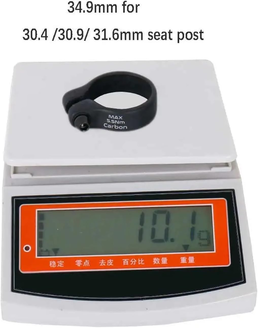 Bike seat clamp Carbon Seat Post Clamp 31.8/34.9mm Light 9g MTB/Road Bike Seatposts Clamps Ti Screw Bike seat clamp Quick Release(31.8)