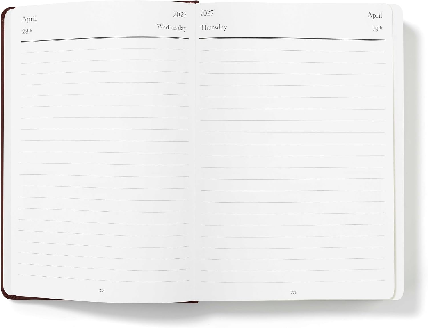 Wykeham's Executive 2026-27 Daily Journal Planner – Customization Available – Mid-Year Academic Diary – July 2026 to June 2027 (Personalized Conker, 8.5"×5.5")