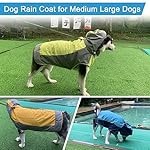Dog Raincoat,Dog Waterproof Jacket,Reflective Dog Jacket with Hoodie,Lightweight Dog Poncho Slicker,Dog Rain Coat for Medium Large Dogs (Blue, Small) - Image 4