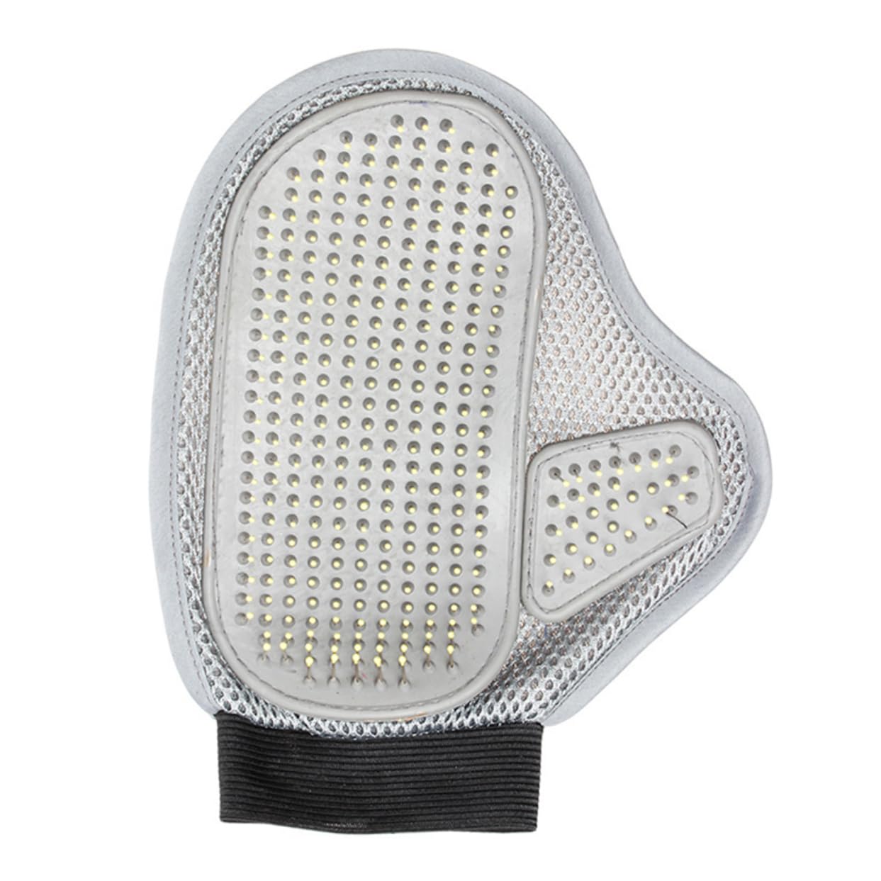 Levemolo Grooming Glove Mitt Dual Sided Deshedder for Dogs Cats Horses Rabbits Pet Hair Remover Mitt Long/Short Hair Safe Massage Tool Glove