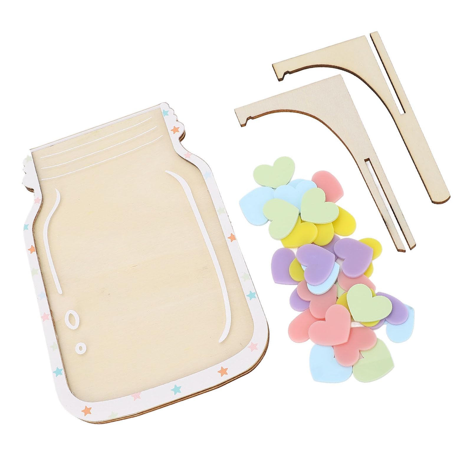 Ejoyous Tarro de Recompensa para Niños Tarro de Recompensa Magnético de Madera Maciza con Soporte de Madera y Fichas para Entrenamiento para Ir Al Baño Seguimiento del Comportamiento Aula Hogar