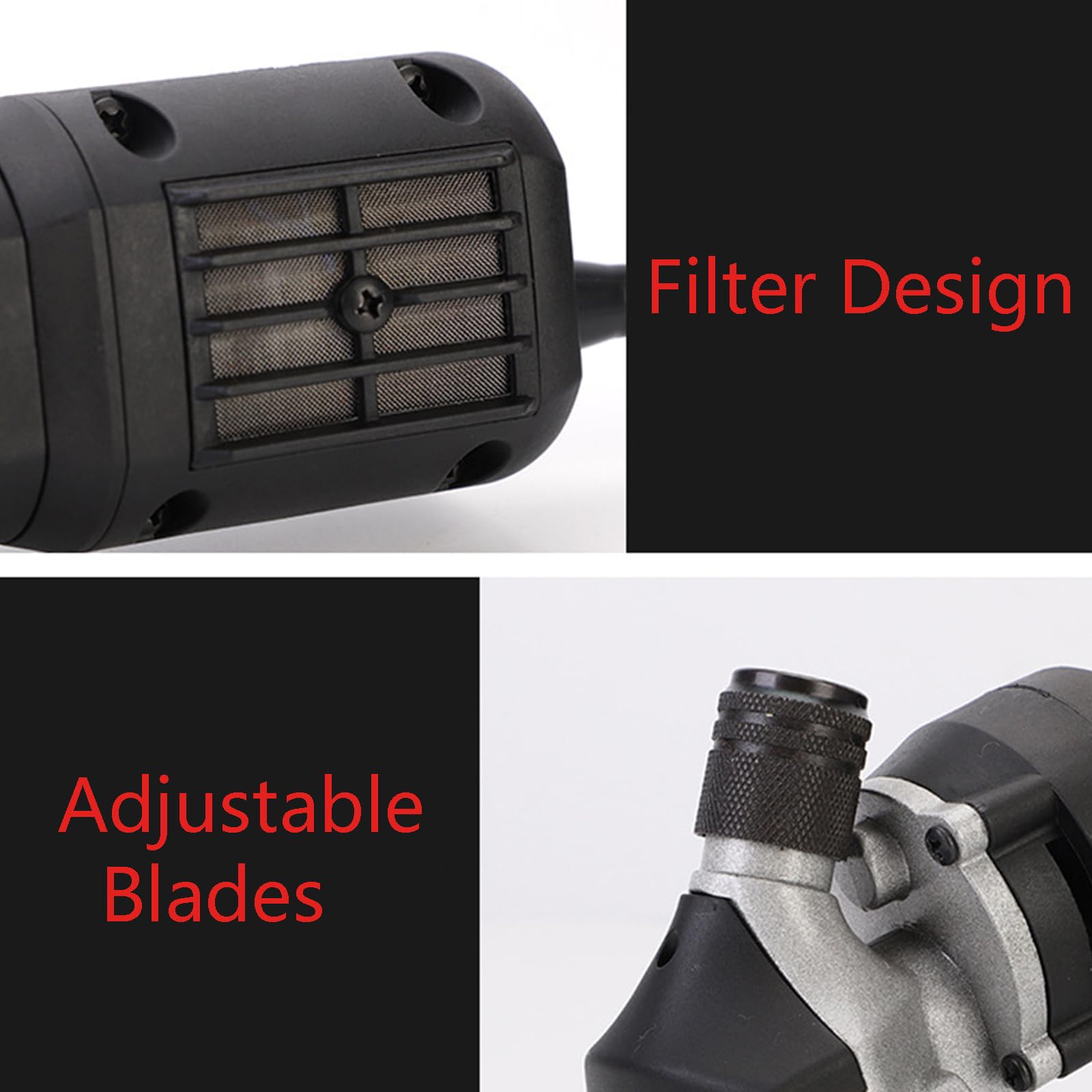 Tosatrici elettriche per Pecore 6 velocità, tosatrice Professionale da 690 W, Kit per la toelettatura del Bestiame da Fattoria per Cappotto Spesso Animale Nero