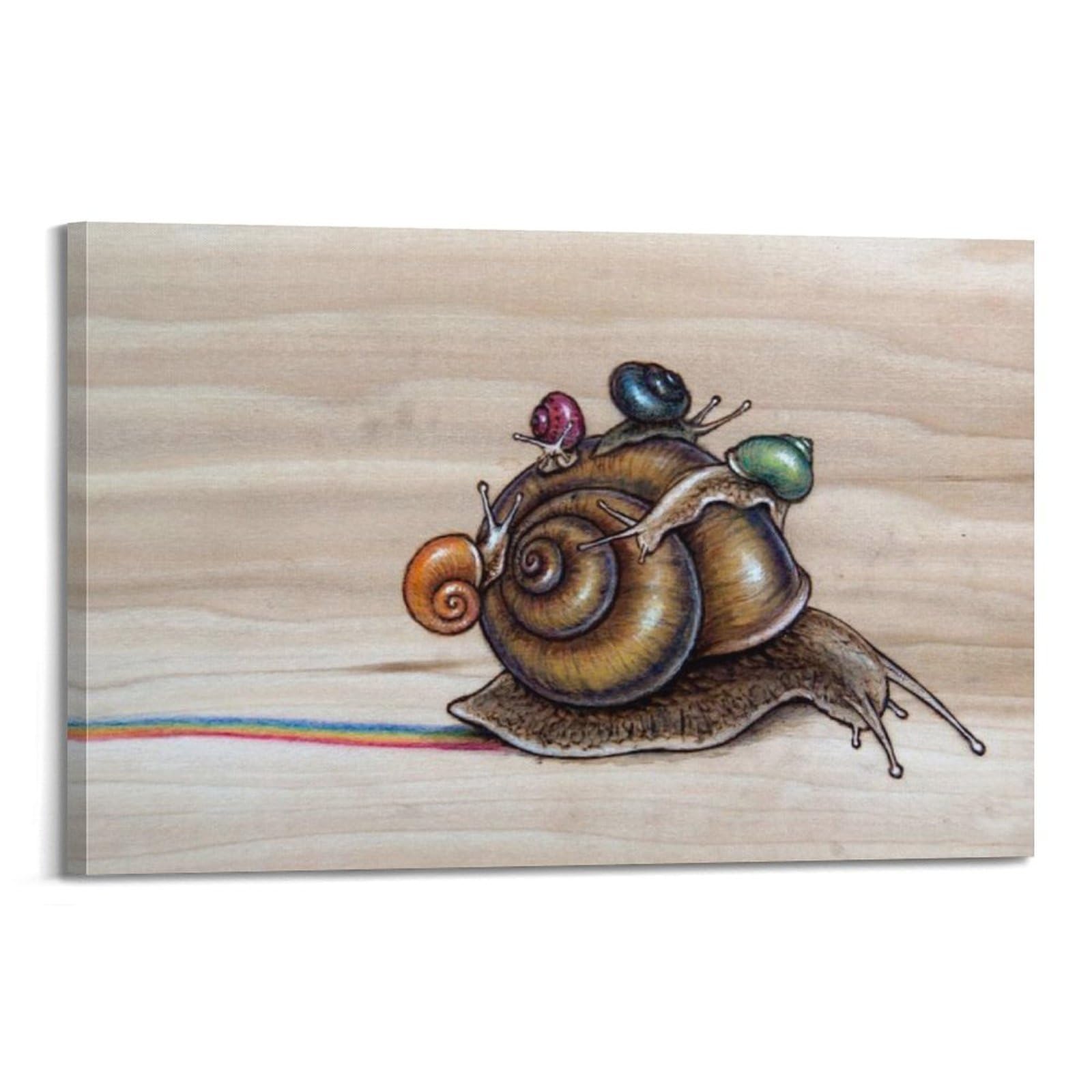 Affiche escargots en mouvement CMHONLY l'art d'avancer ensemble