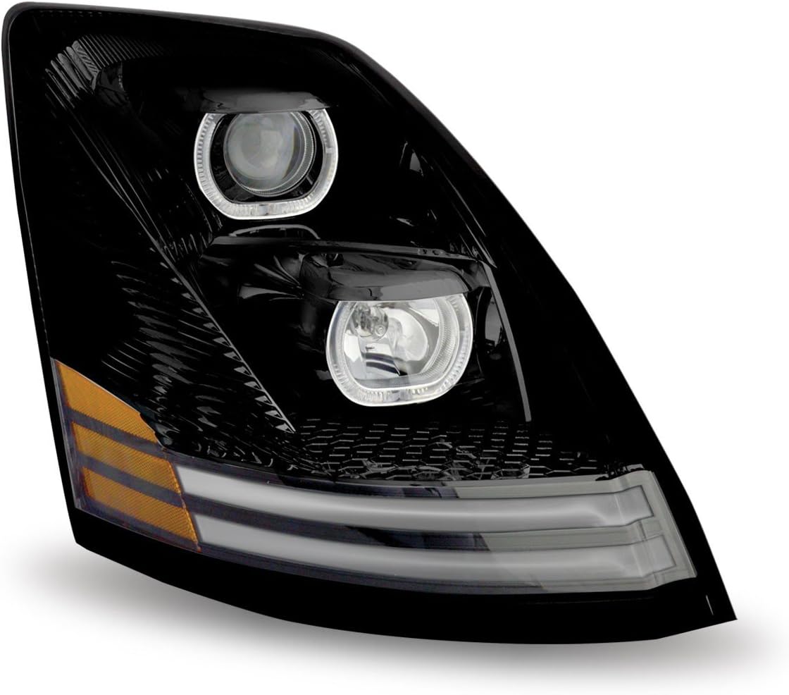 Volvo VNL Halogen Headlight Assembly with LED (Passenger Side)