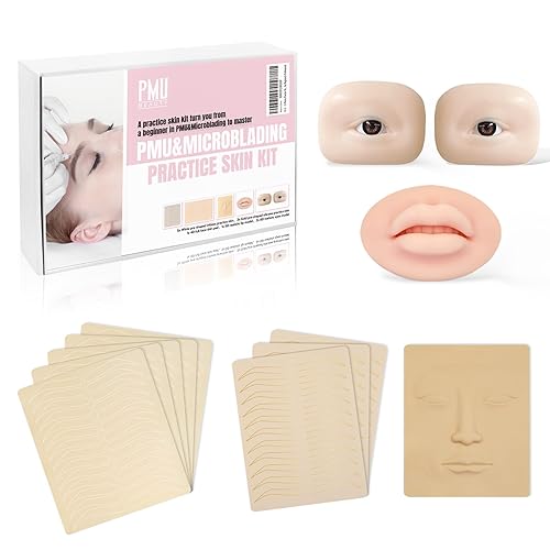 12pcs Microblading Práctica Piel Cejas Práctica Cara Hoja Cara Doble Cara Sin Tinta Ceja En Forma Para Cejas Ombre Práctica Maquillaje Permanente