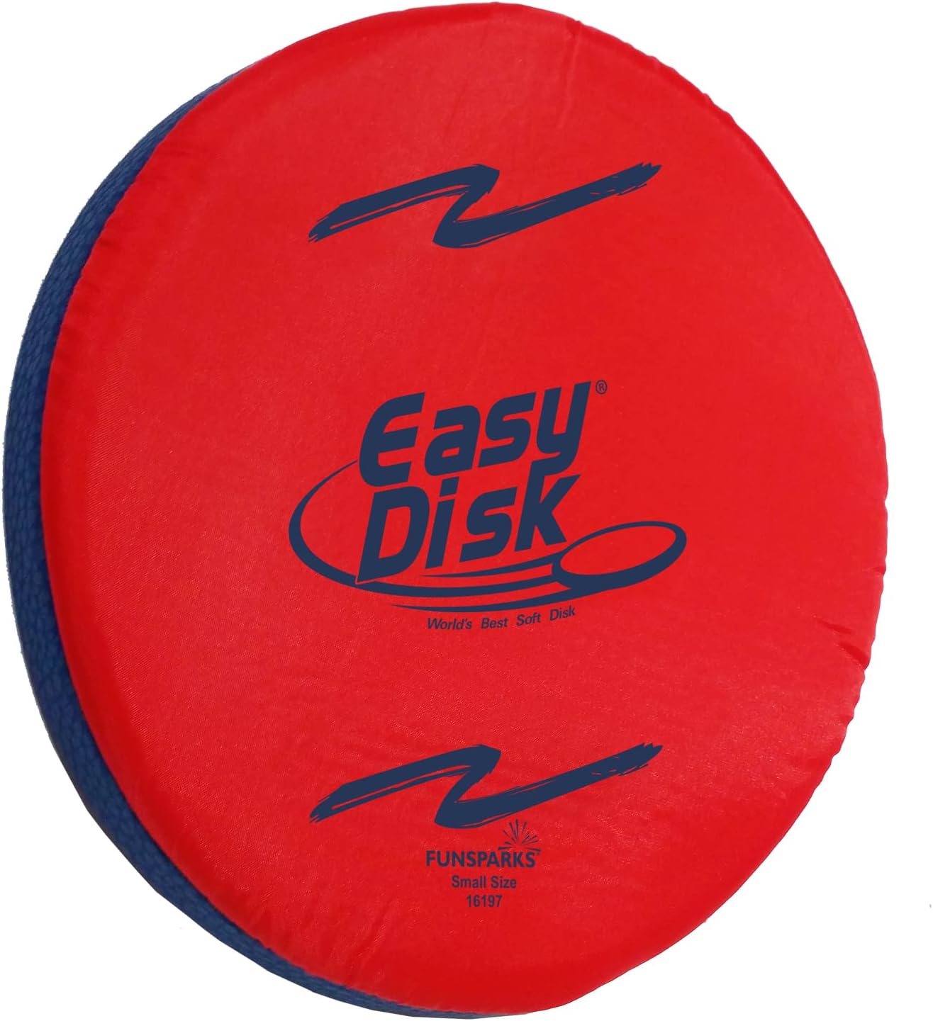 Funsparks Easy Disk - Soft Catch Flying Disc - Easy to Learn and Play Disc Toss for Indoors or Outdoor Games for Kids, Beginners or Advanced Ultimate Flying Disc Game