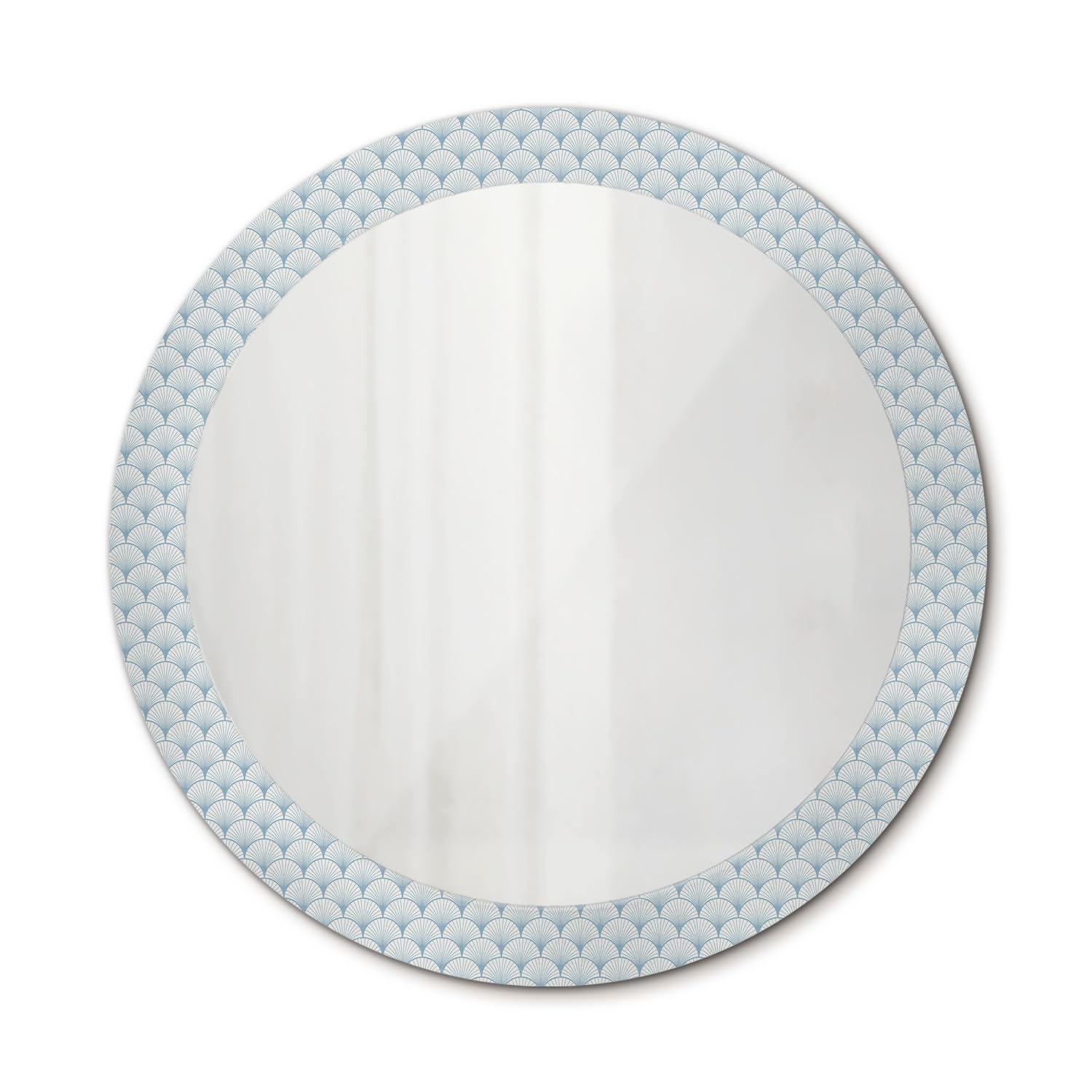 Miroir imprimé 80 cm rond pour agrandir une petite chambre ou un salon