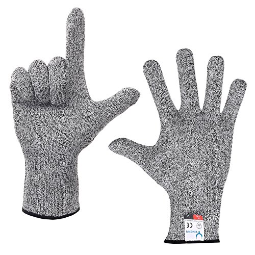 Yinenn 2 Pairs ( 4 Gloves ) Cut Resistant Gloves Food Grade Level 5 Protection,Kitchen Cut Gloves For Oyster Shucking,Fish Fillet Processing,Mandolin Slicing,Meat Cutting,Wood Carving-(Xl) #TOP2