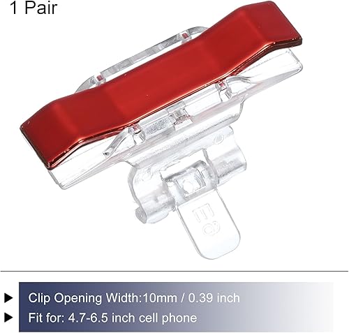 Miniatura 3 de MECCANIXITY Controlador de juego móvil con disparador de juegos, 1 par de llaves de fuego E9, aleación universal para teléfono celular de 4.7-6.5