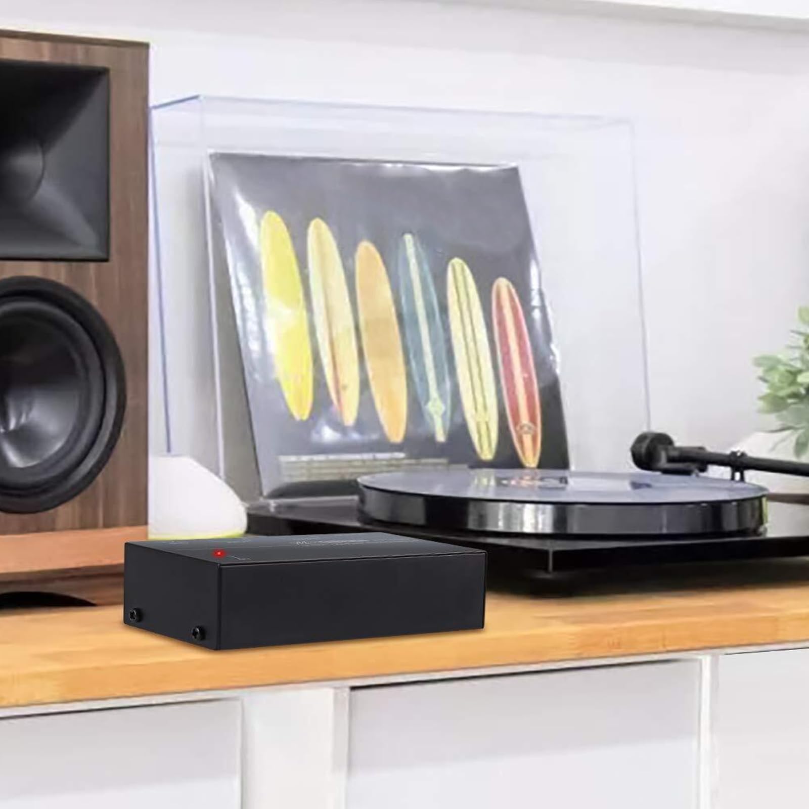 Preamplificatore Phono MM, Ingresso e Uscita RCA, Alimentazione DC 12V