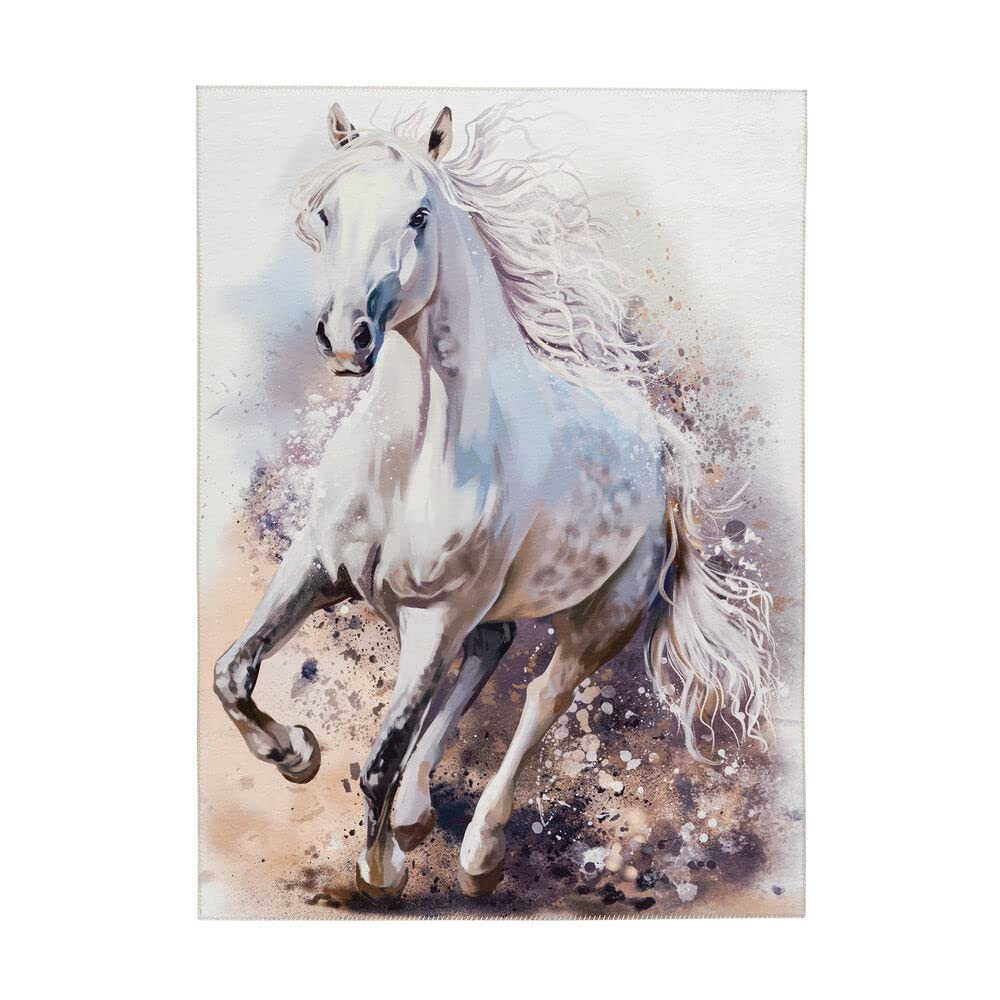 Obsession Tapis pour enfant Torino Kids Tok 235 White Horse (80 x 120 cm)