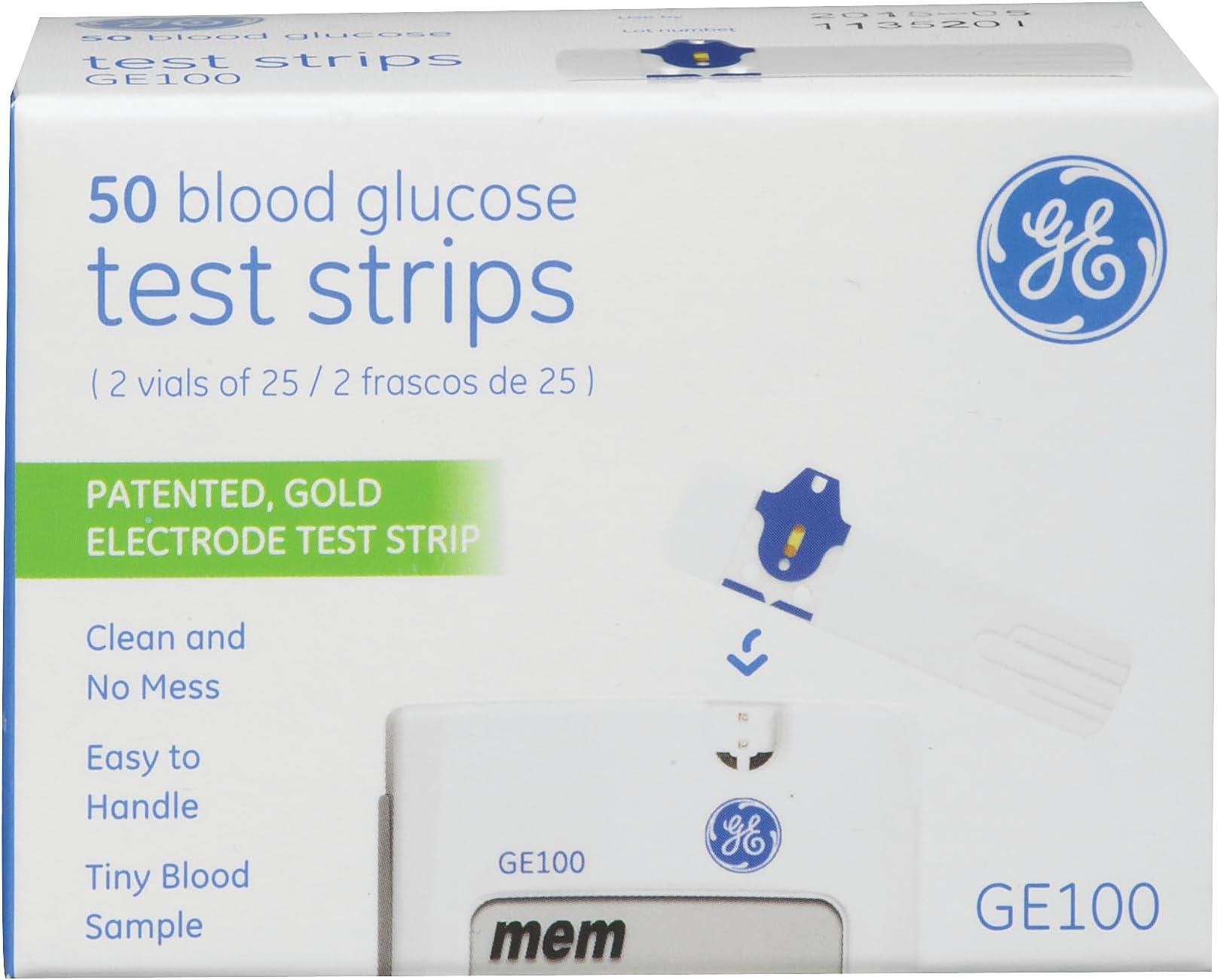 GE100 Test Strips 50ct