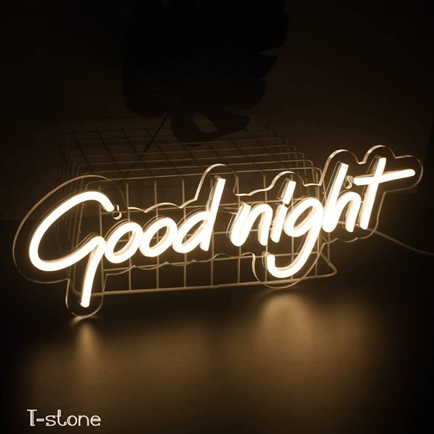 Amazon.co.jp: ネオンサイン Good Night 英文字LEDネオン看板