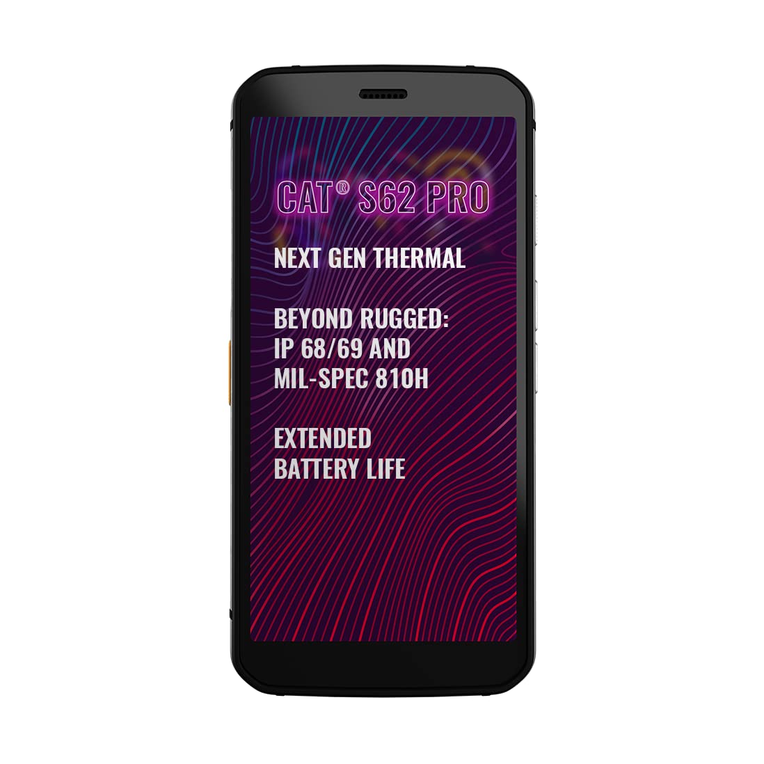 Caterpillar CAT S62 Pro Robustes Outdoor Smartphone mit FLIR Wärmebildkamera (5.7 Zoll FHD+ Display, 128 GB Speicher, 6 GB RAM, Dual-SIM, IP68, 4G, Android 10) schwarz