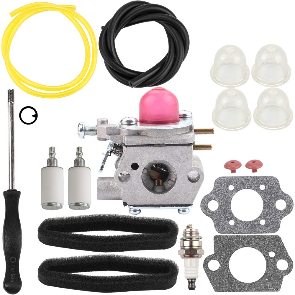 753-06190 M2510 Carburetor for Murray M2510 M2500 RM2510 Bolens BL110 BL160 BL425 for BC210 BC280 SS270 TroyBilt TB22 TB21EC TB22EC TB32EC TB42BC TB80EC Trimmer Parts WT-973 Kit