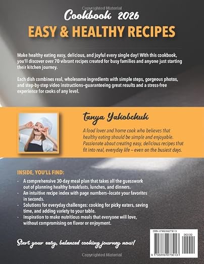 Easy & Healthy Recipes Cookbook: Tasty Meals for Beginners and Busy Families with a 30-Day Meal Plan image 2