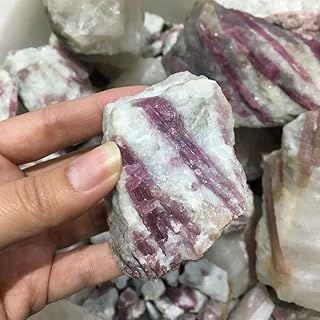 Specimen Mineral 100g-200g Natural Red Tourmaline Crystal Rough Stone Cluster Specimen Healing Natural Stones Healing Stone (Size : 200g)