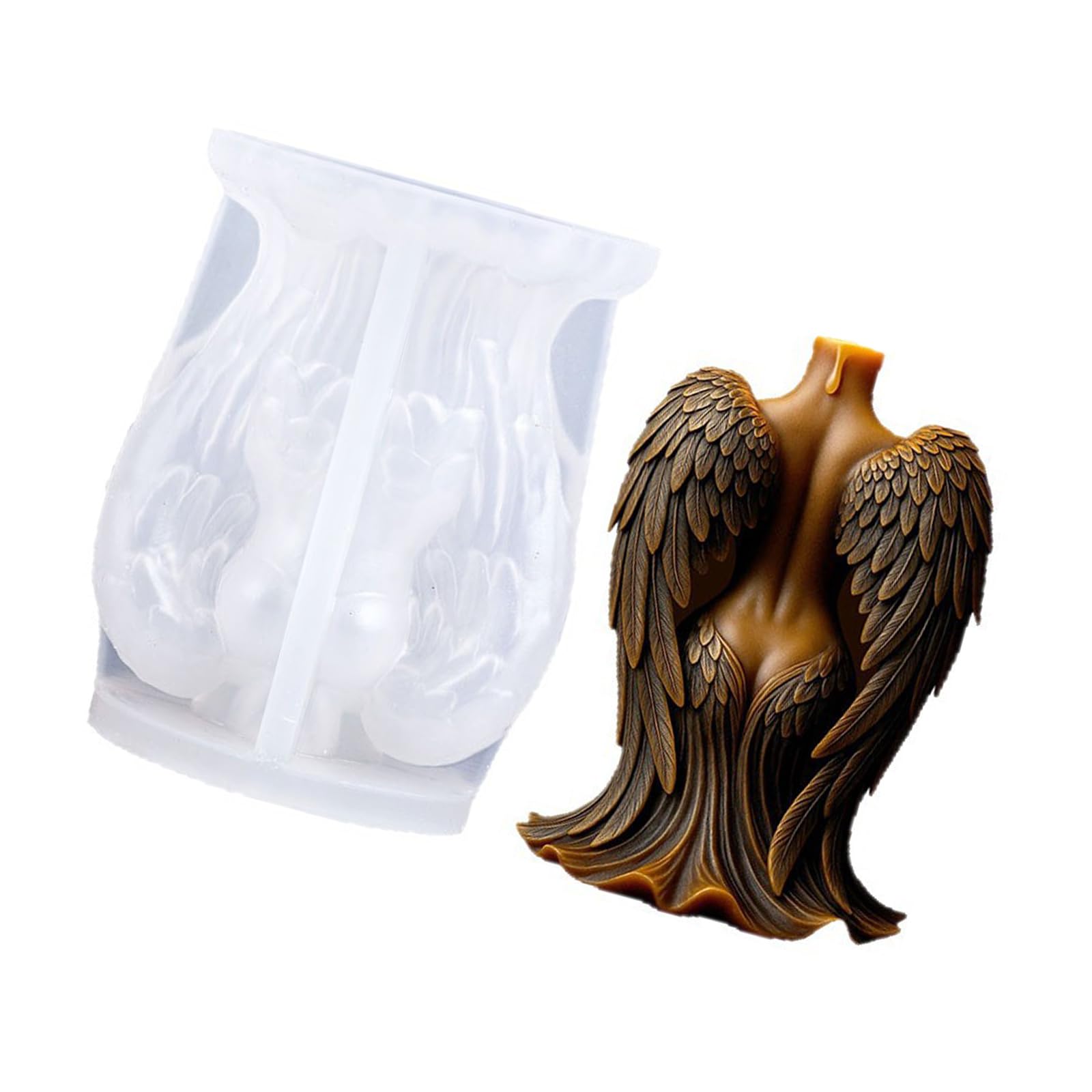 Nvoqilin Multicolor Halloween Skeleton Wing Silicone For Making Soap Chocolate Holiday Wing Silicone Molds